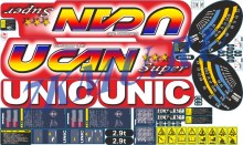 Набор стикеров для КМУ Unic U-can 300 серии